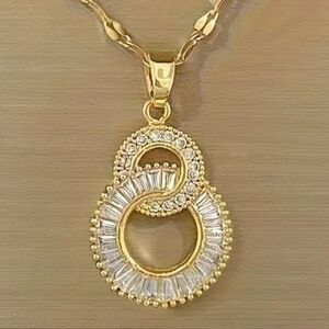 Double Ring Infinity Necklace